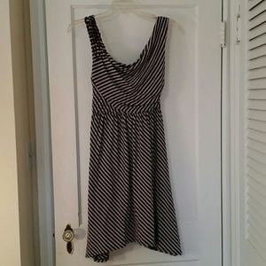 ModCloth striped asymmetrical dress